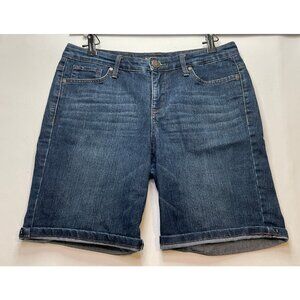 Nine West jean shorts womens 6 30 x 8 Pedrera denim cuffed blue